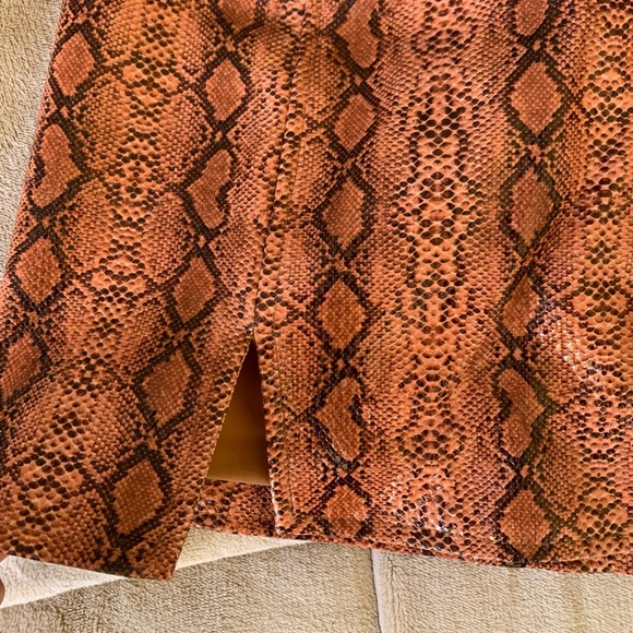 Urban Outfitters Faux Snakeskin Mini Skirt - Picture 2 of 3